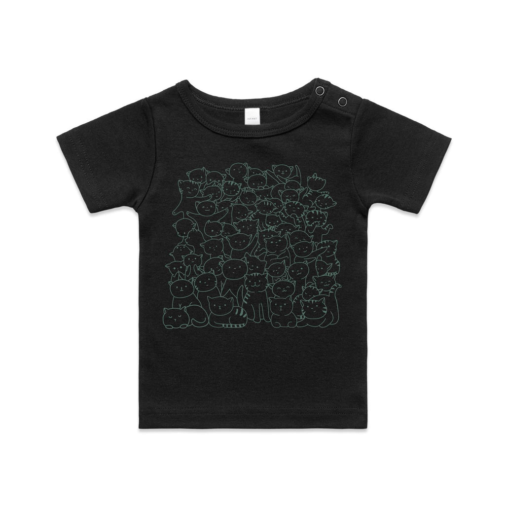 Lots And Lots Of Cats AS Colour Baby T-shirt