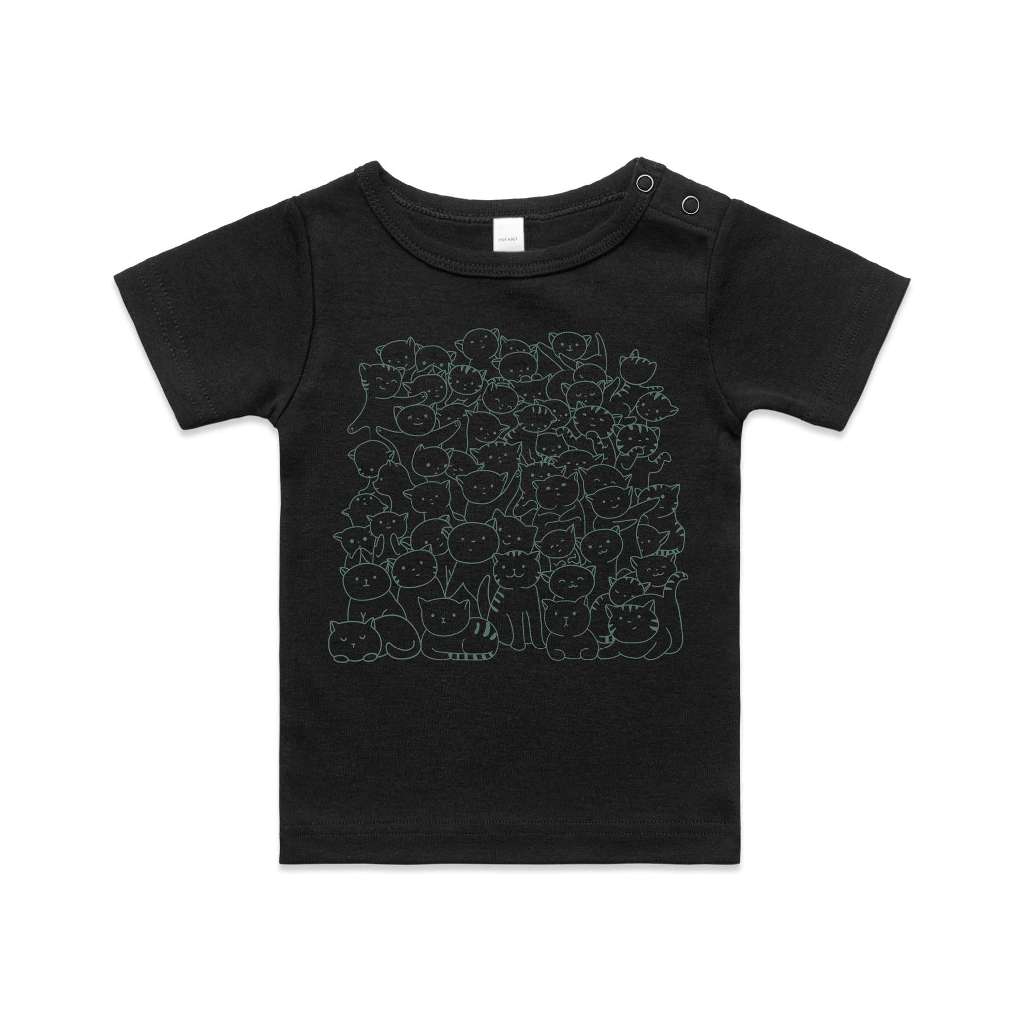 Lots And Lots Of Cats AS Colour Baby T-shirt