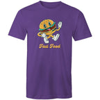 Fast Food, Hamburger - Mens T-Shirt Purple Mens T-shirt Food Printed In Australia Retro