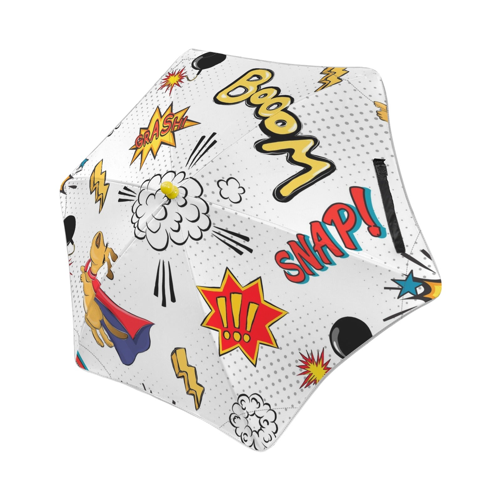 Super Dog Kids Safe Round Corner Umbrella One Size Kids Safe Round Corner Umbrella comic Printed Offshore