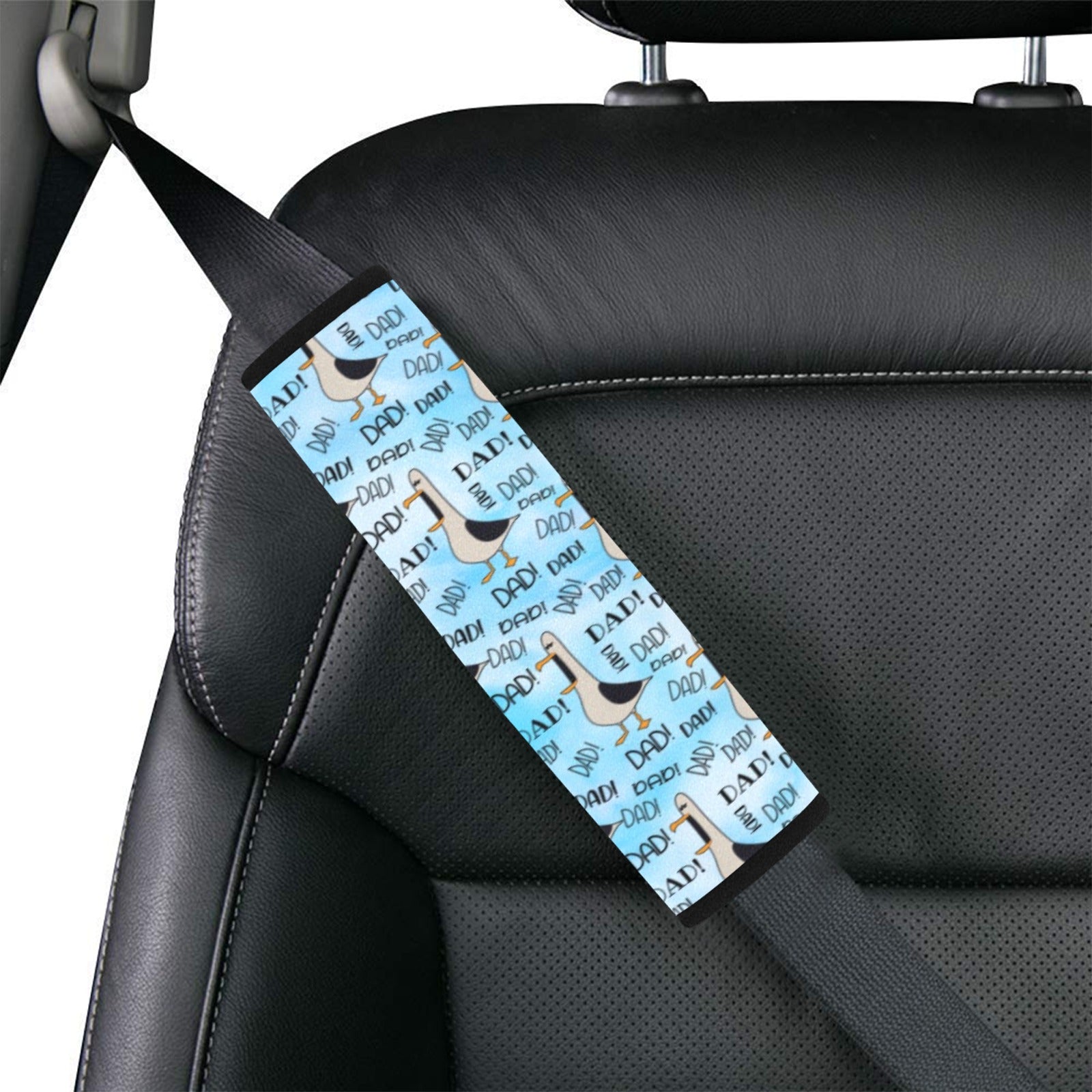 Dad Seagull - Car Seat Belt Cover 7''x10'' (Pack of 2)