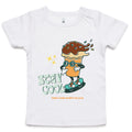 Ice Cream, Stay Cool - Baby T-shirt White Baby T-shirt Food Printed In Australia Summer