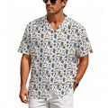 All About Space Men's Crinkle Hawaiian Shirt