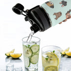 Dog Faces - Insulated Water Bottle with Dual-Use Lid (18oz) Insulated Water Bottle with Dual-Use Lid (18oz) animal Printed Offshore