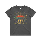 Retro UFO Kid's AS Colour T-shirt