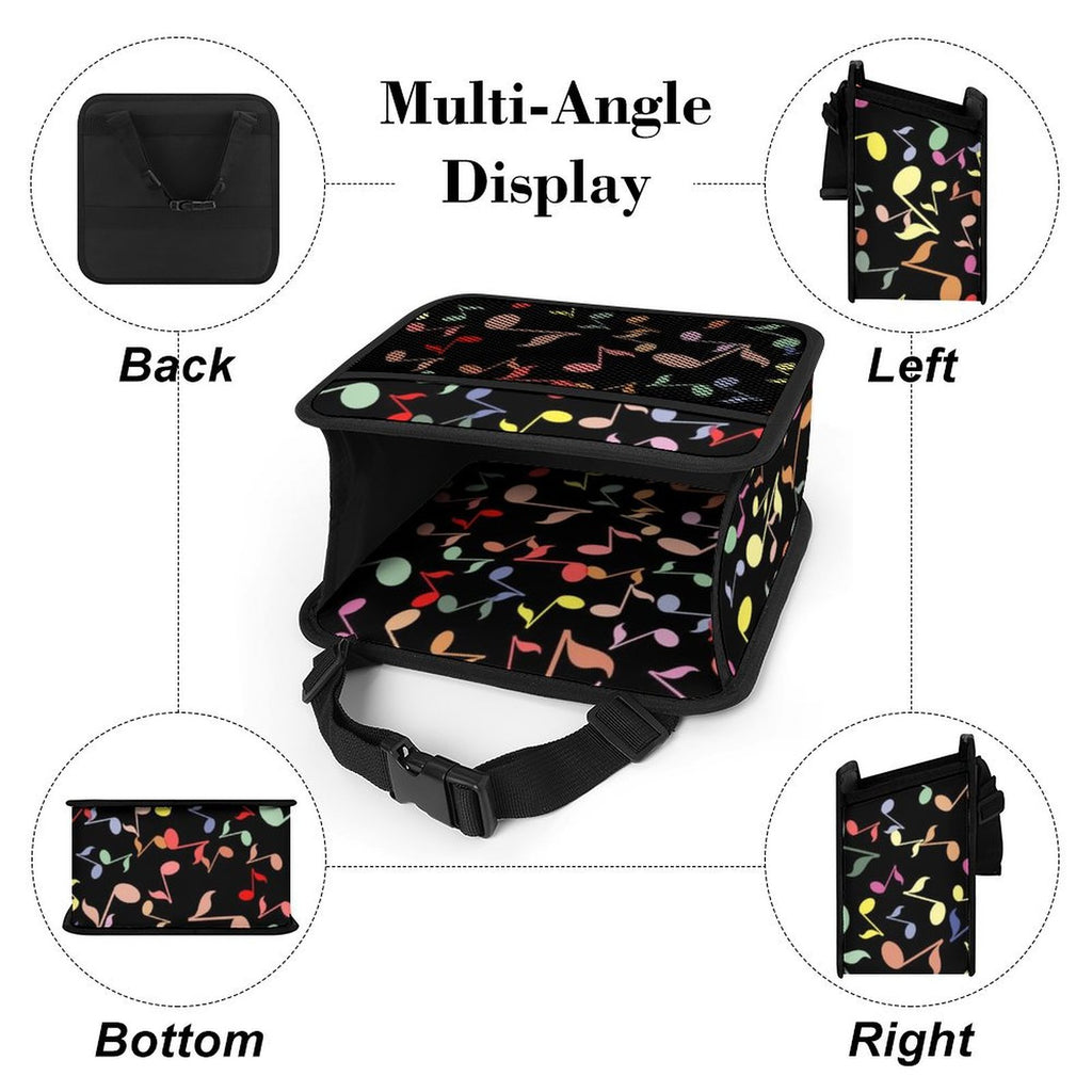 Colourful Music Notes Car Seat Back Organiser Car Seat Back Organiser Music Printed Offshore