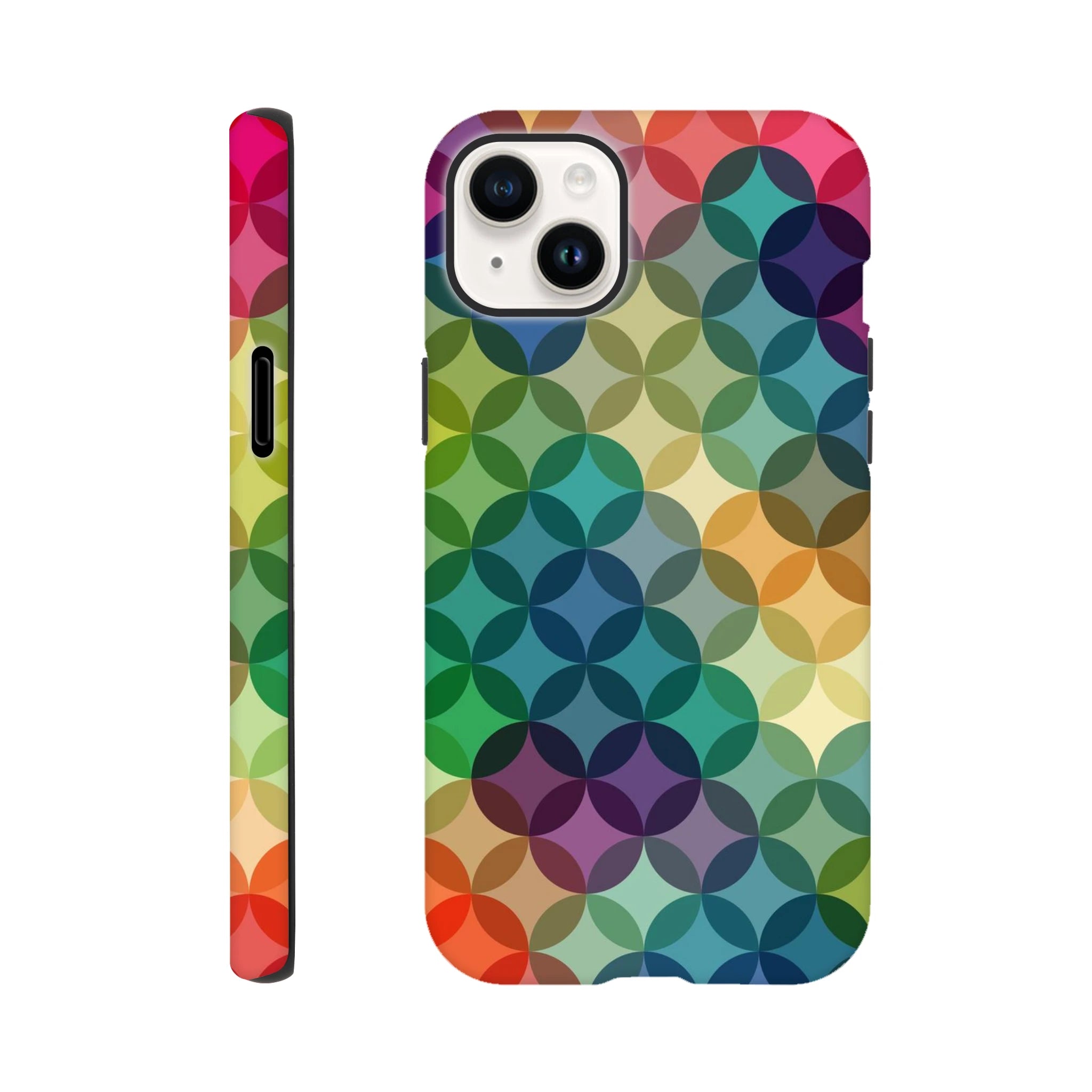 Circle Pattern - Apple iPhone Tough case iPhone 14 Plus iPhone Tough Case Globally Fulfilled
