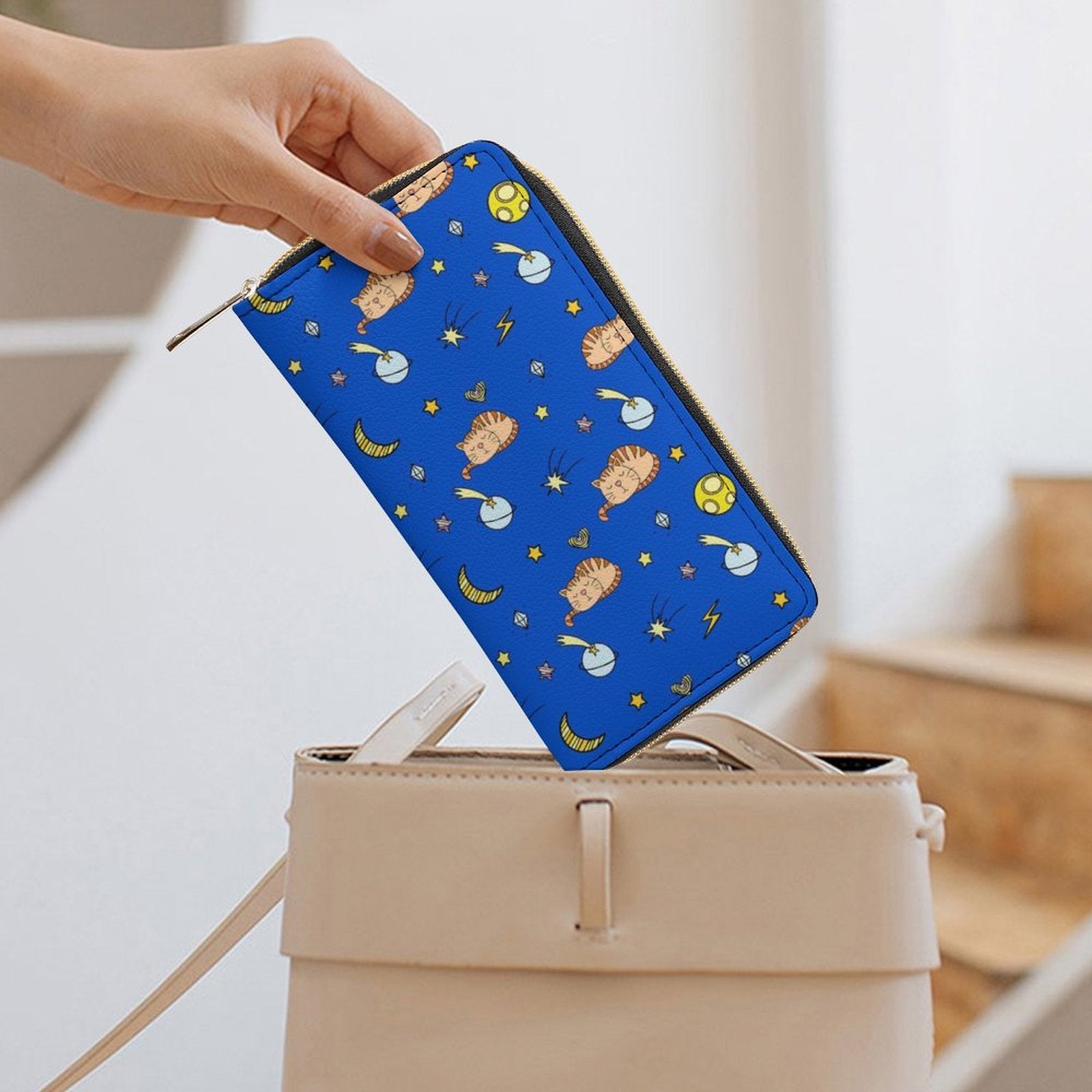 Cats In Space - PU Leather Wallet