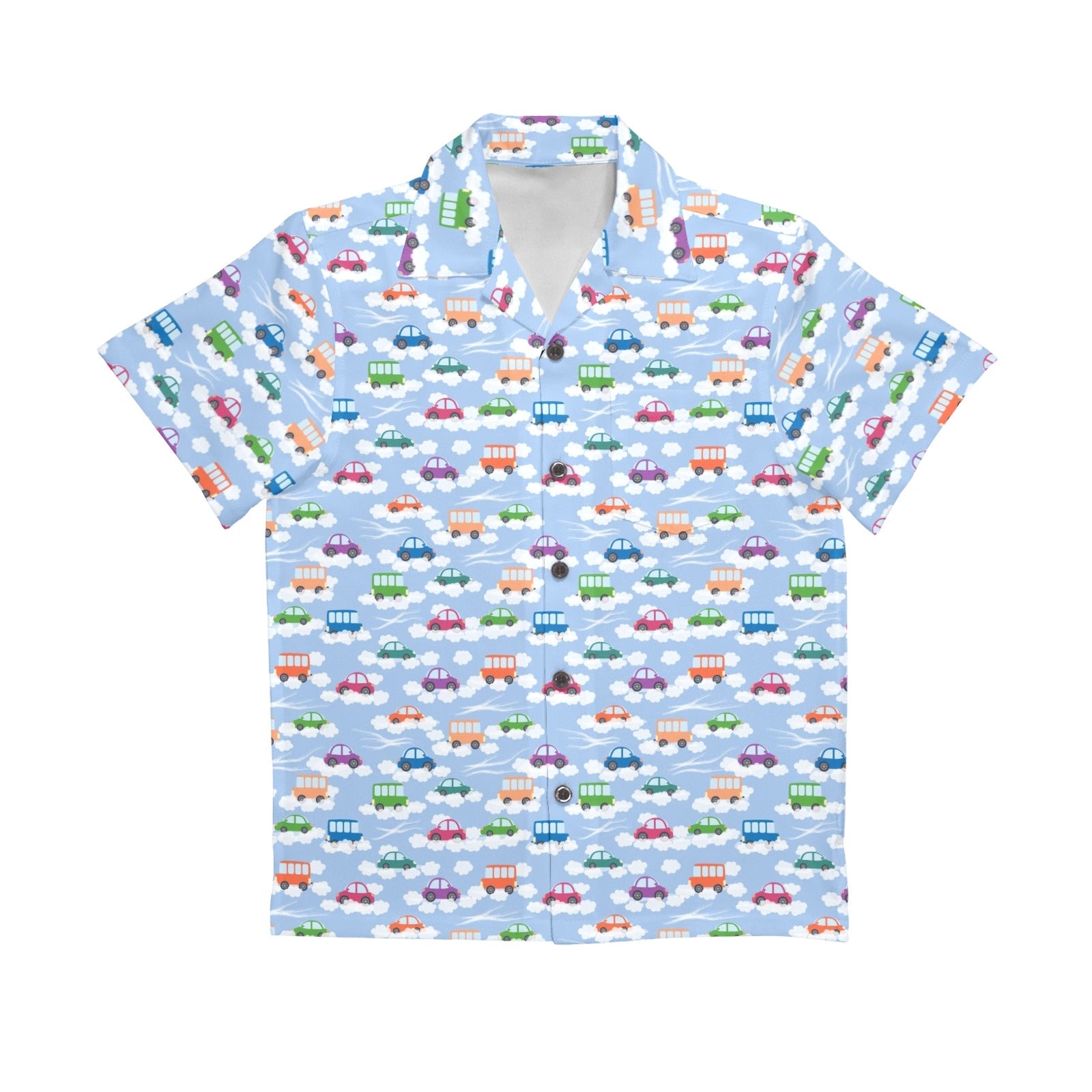Colourful Cars Senior Kids Hawaiian Shirt