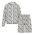 All About Space Men's Lightweight Sun Hoodie & Shorts Set Men's Lightweight Sun Hoodie & Shorts Printed Offshore Space