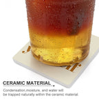 Be Gentle With Yourself - Ceramic Coasters (Square) Ceramic Coasters Positivity Printed Offshore