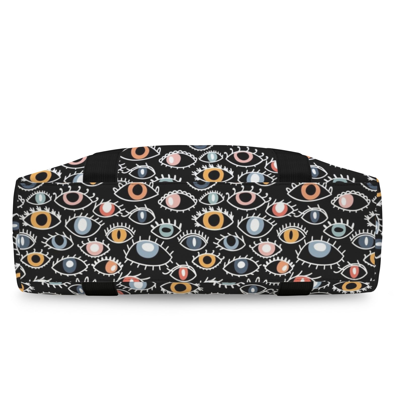 Eyes On Black Duffle Bag-Simple (Model 1715) Duffle Bag-Simple (1715)