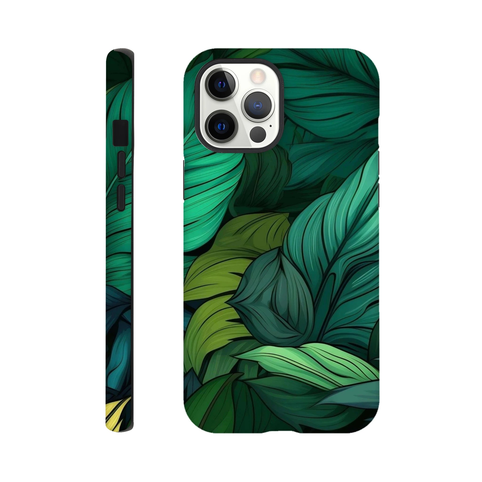 Tropical Leaves - Apple iPhone Tough case iPhone 12 Pro Max iPhone Tough Case Globally Fulfilled Plants