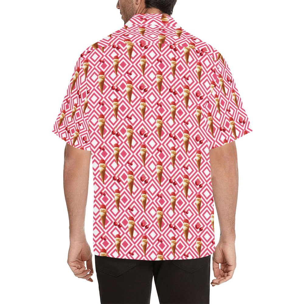 Cherry Ice-cream - Mens Hawaiian Shirt