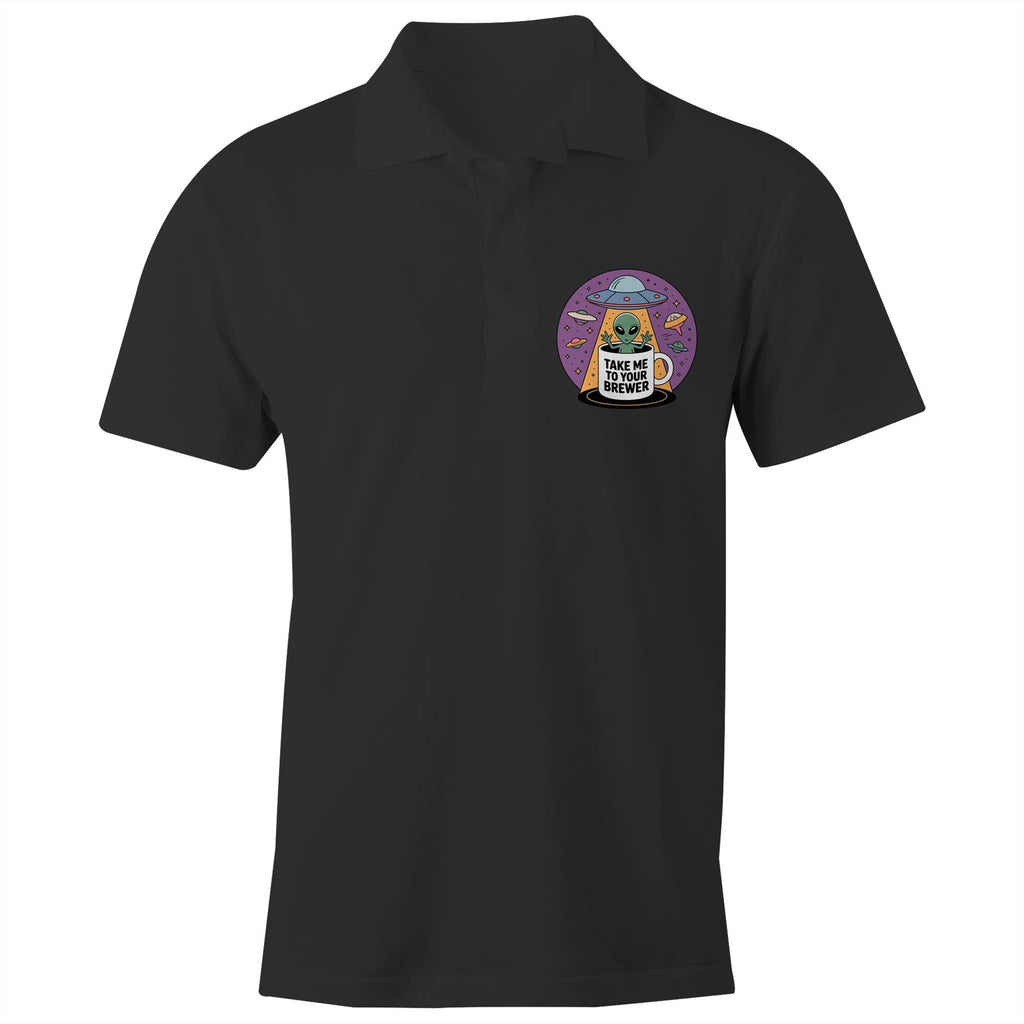 Alien Coffee Take Me To Your Brewer AS Colour Chad Polo Shirt