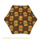 Burgers Kids Safe Round Corner Umbrella Kids Safe Round Corner Umbrella Food Printed Offshore