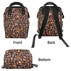 Coffee Beans - Multi-Function Backpack, Nappy / Diaper Bag