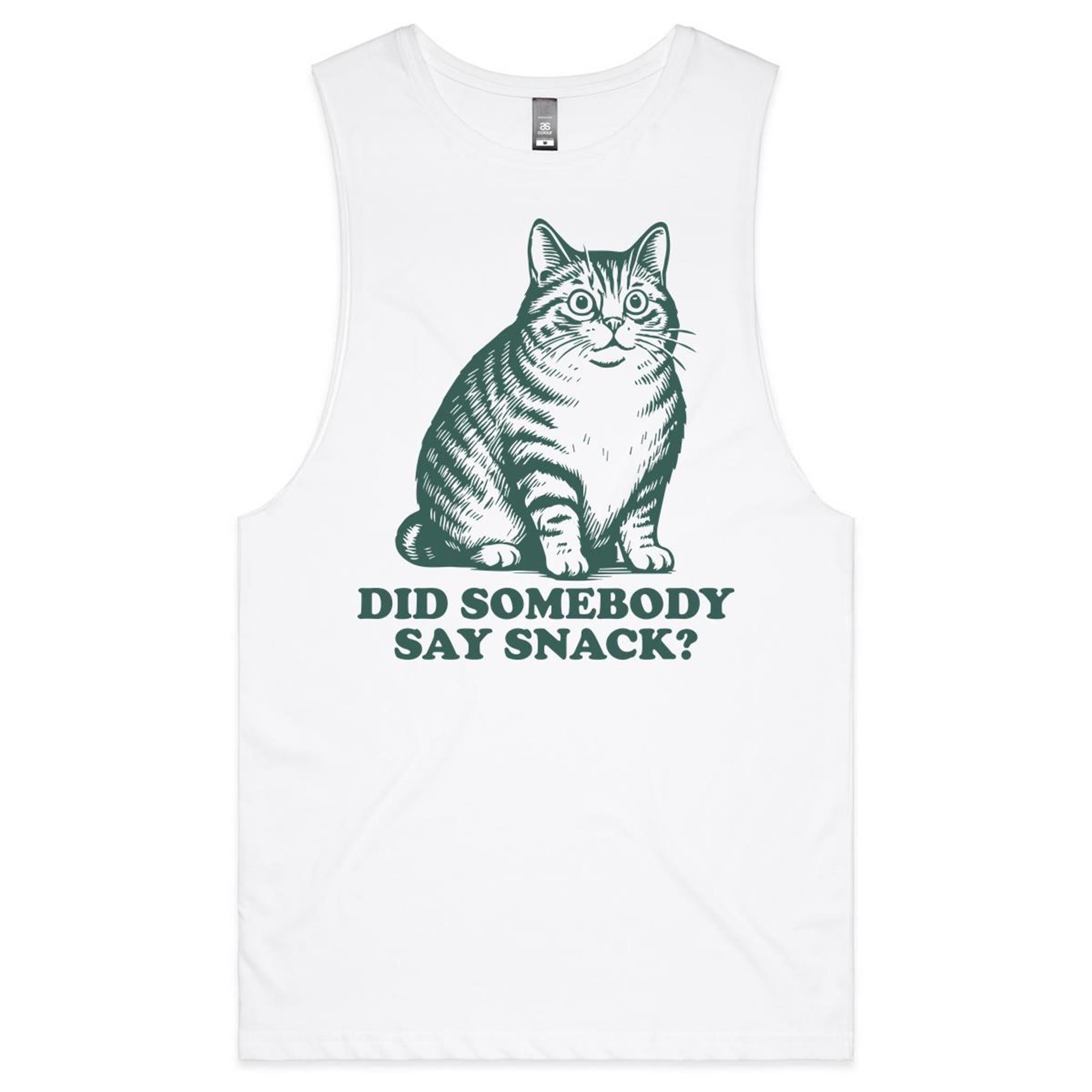 Did Somebody Say Snack, Cat - Mens Tank Top Tee