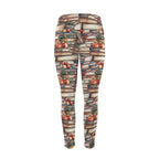 Watercolour Books - Women's High Waist Pockets Yoga Leggings