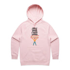 Read Books, Change The World - Womens Hoodie Pink Womens Hoodie Printed In Australia Reading