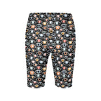 Eyes On Black Women's Bike Shorts With Side Pockets