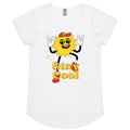 Stay Cool Women's AS Colour Scoop Neck T-Shirt White Womens Scoop Neck T-shirt Printed In Australia Summer