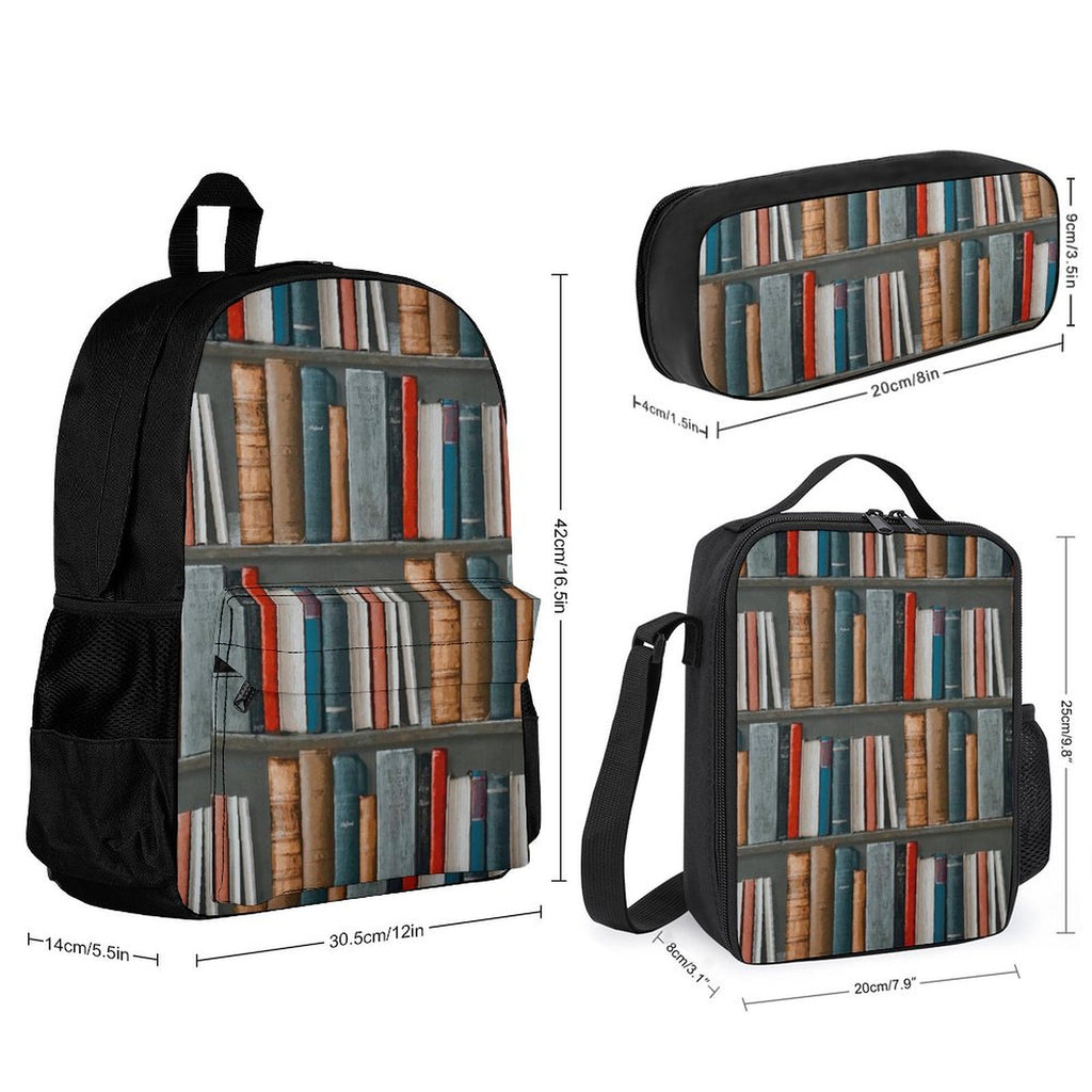 Books Three Piece Backpack Set Three Piece Backpack Set Printed Offshore