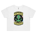 Alien I'm Not Saying It Was Humans Women's AS Colour Crop Tee