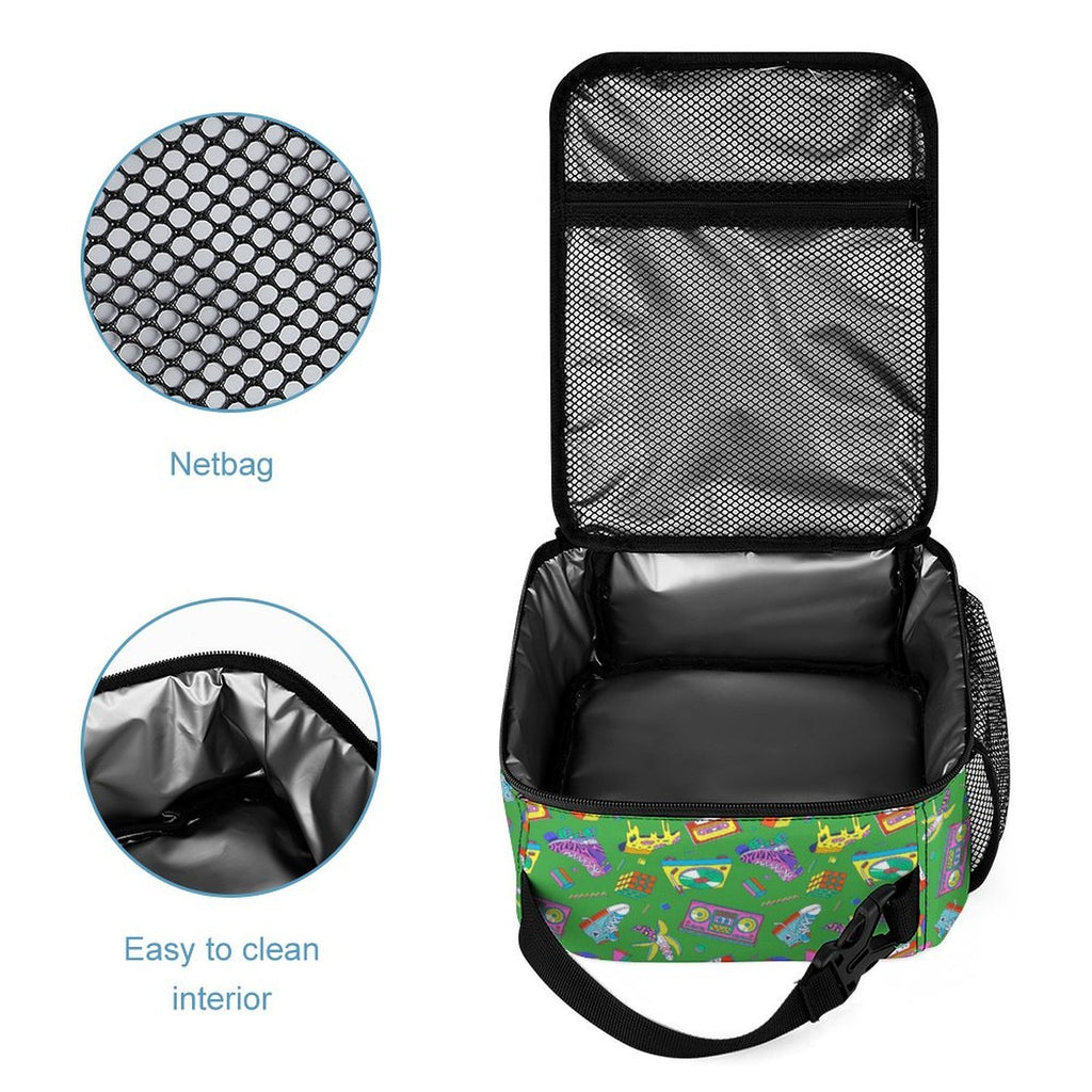 Bright 80's Backpack, Lunch Bag & Pencil Case Set