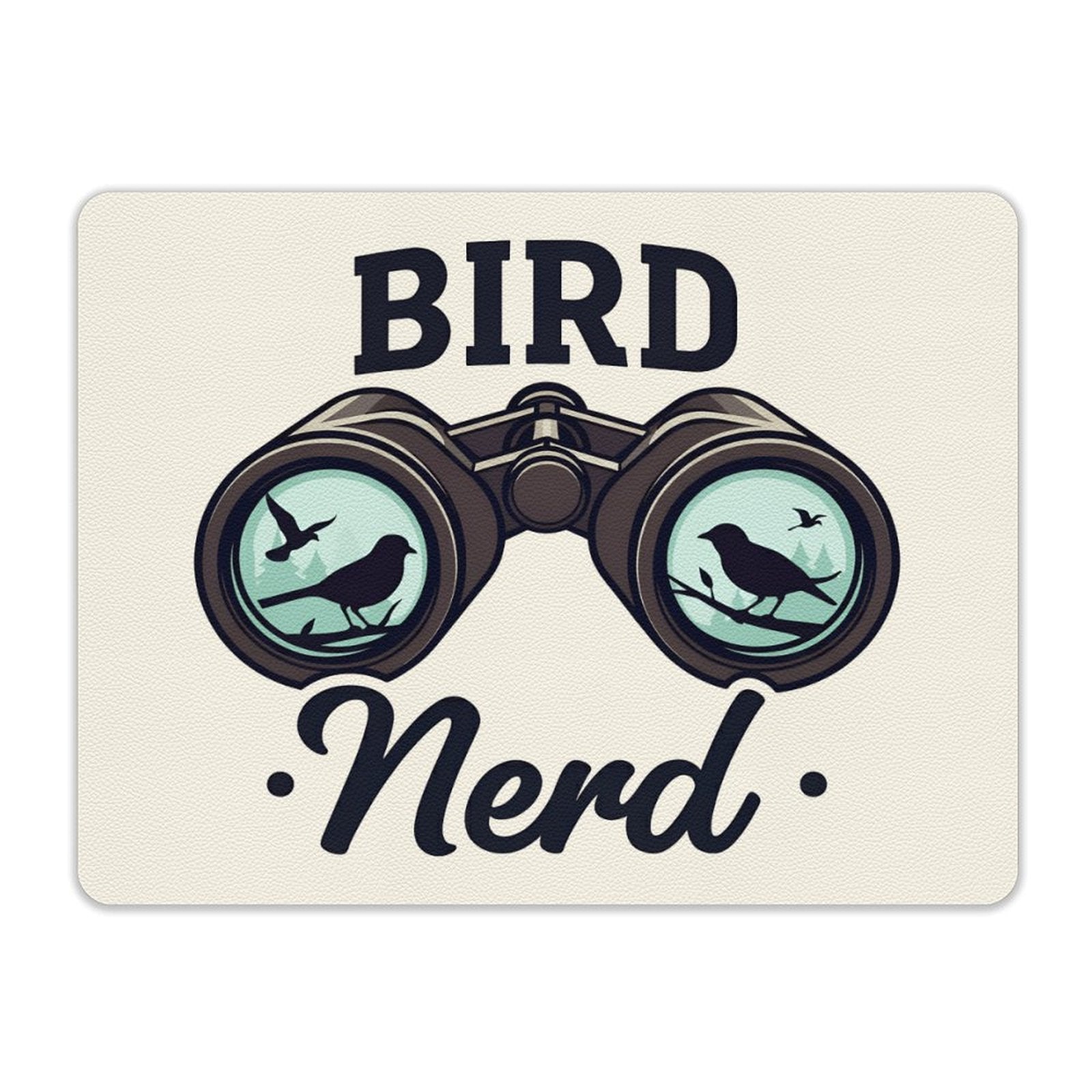 Bird Nerd Leather Mouse Pad Leather Mouse Pad animal Birds Printed Offshore