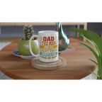 Personalised Dad, The Man Who Has Everything Except A Full Head Of Hair White 15oz Ceramic Mug Personalised 15oz Mug Dad Globally Fulfilled
