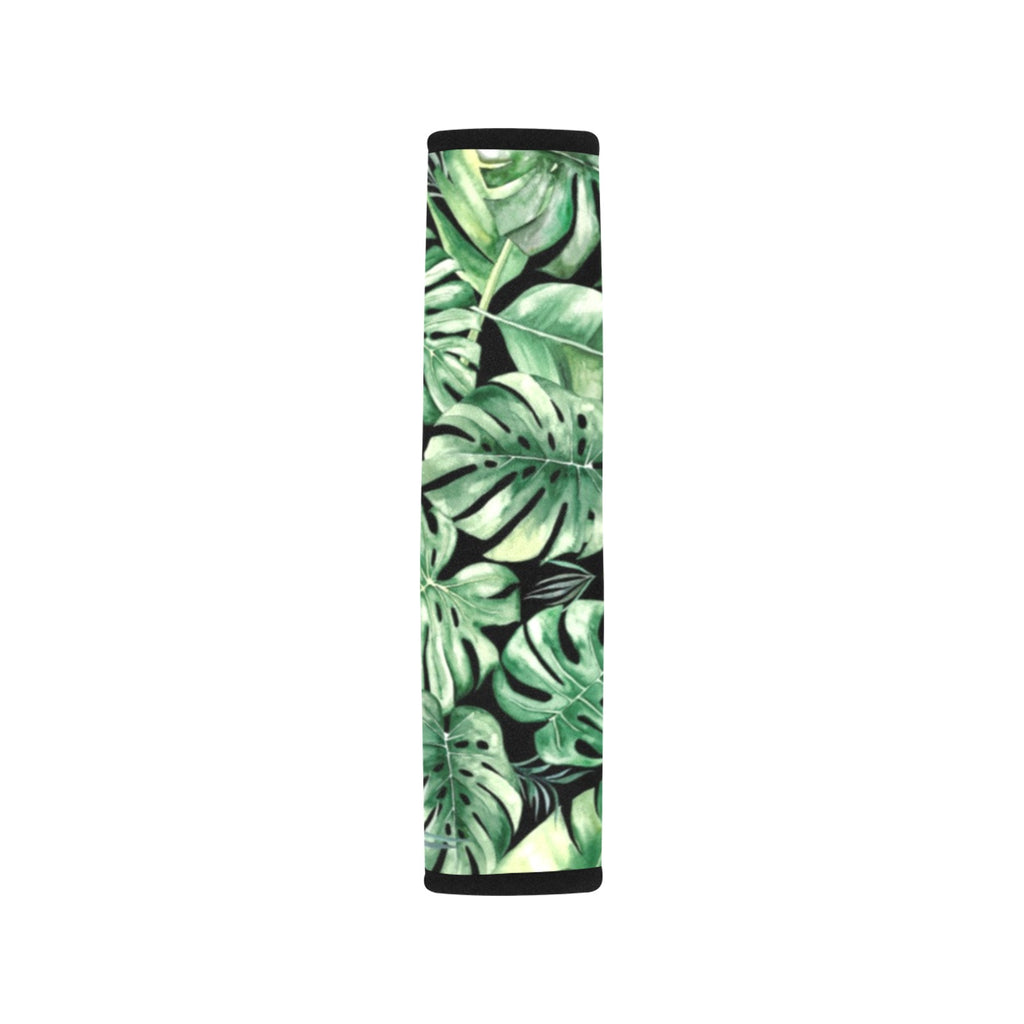 Jungle Leaves Car Seat Belt Cover 7''x10'' (Pack of 2) Car Seat Belt Cover 7x10 (Pack of 2) Plants Printed Offshore