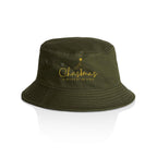 Christmas Is Better At The Beach - Christmas AS Colour Bucket Hat Army One Size Christmas Bucket Hat Christmas Printed In Australia
