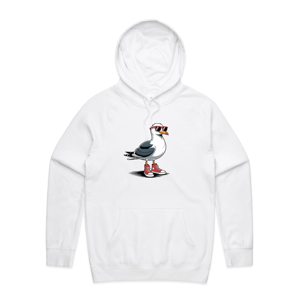Seagull With Sunglasses And High Tops Men's AS Colour Hoodie