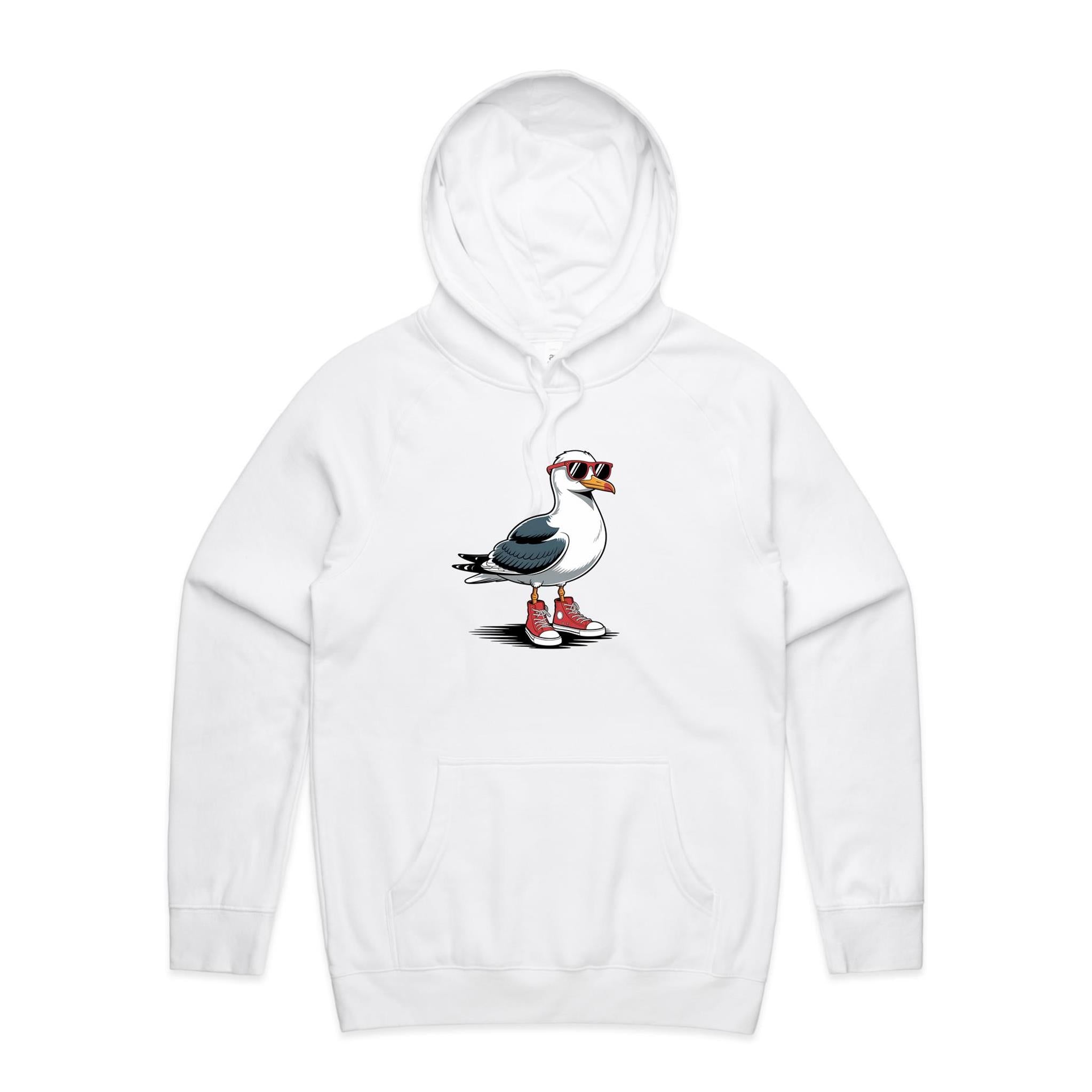 Seagull With Sunglasses And High Tops Men's AS Colour Hoodie