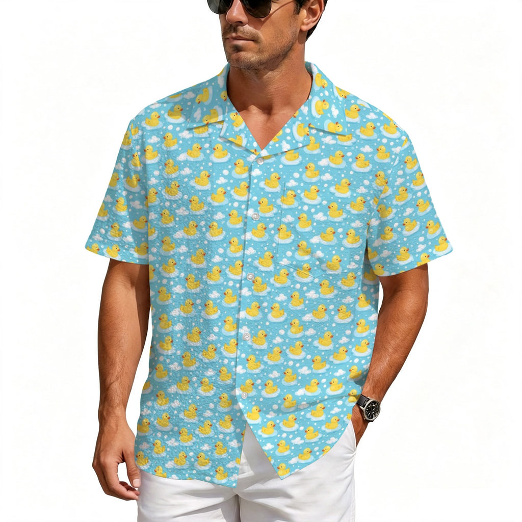 Rubber Ducks Men's Crinkle Hawaiian Shirt