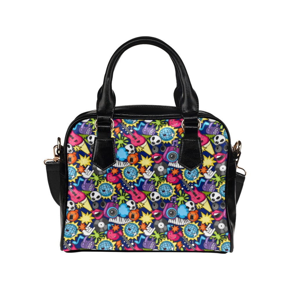 Sticker Music - Shoulder Handbag (Model 1634) One size Shoulder Handbags (1634)