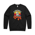 Karaoke Queen AS Colour Stencil Crew Sweatshirt Unisex Black Sweatshirt Music Printed In Australia