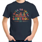 I Have No Shelf Control, Books - Kids Youth T-Shirt Navy Kids Youth T-shirt Printed In Australia Reading