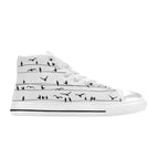 Birds On A Wire - Kids High Top Canvas Shoes