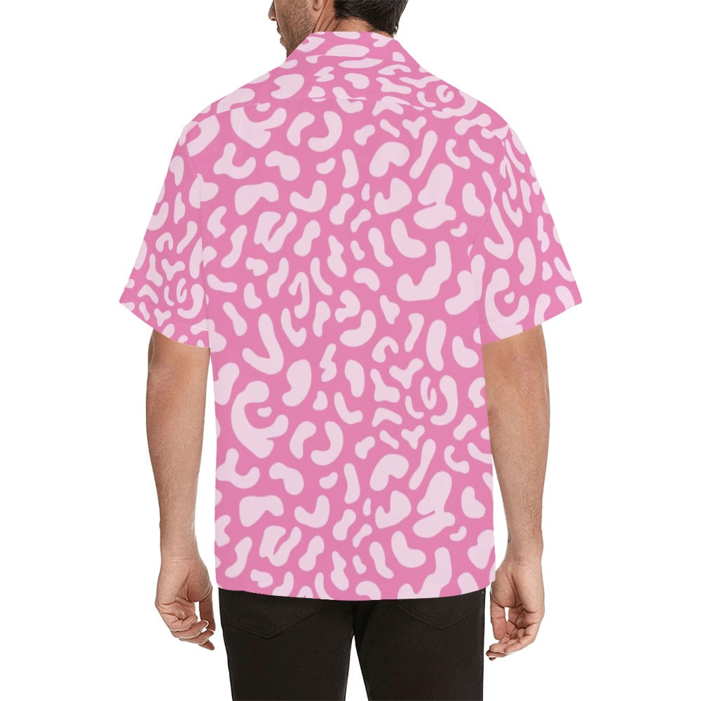 Pink Leopard - Mens Hawaiian Shirt