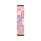 Abstract Roses Car Seat Belt Cover 7''x10'' (Pack of 2) Car Seat Belt Cover 7x10 (Pack of 2) Plants Printed Offshore