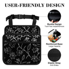 Black And White Floral Car Seat Back Organiser Car Seat Back Organiser Plants Printed Offshore
