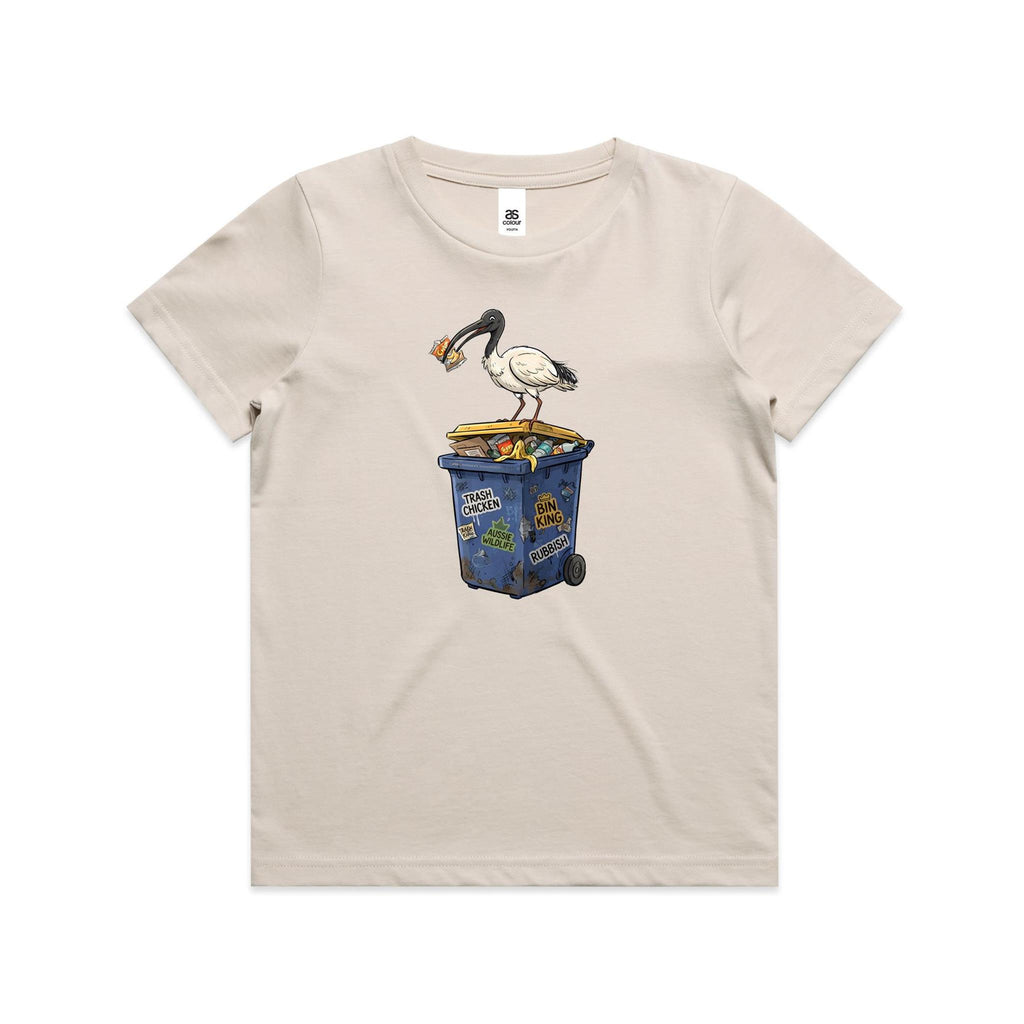 Bin Chicken Australian Ibis Kids AS Colour T-shirt