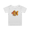 Gold Fish Periodic Table AS Colour Baby T-shirt