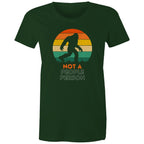 Not A People Person - Womens T-shirt Forest Green Womens T-shirt Printed In Australia