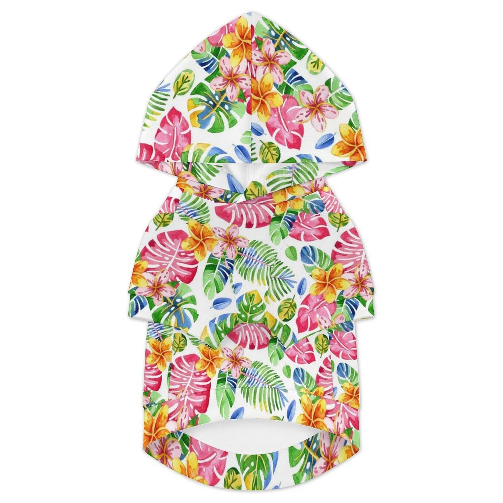 Bright Painted Tropical Pet Hoodie (Small Size)