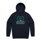On A Break, Coding - Mens Hoodie Navy Mens Hoodie Printed In Australia Tech