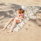 Avocado Love Beach Chair Towel Cover with Side Pockets