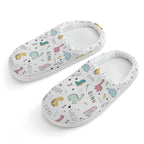 Quirky Dinosaurs Kids Cotton Slippers white Kids Cotton Slippers Printed Offshore